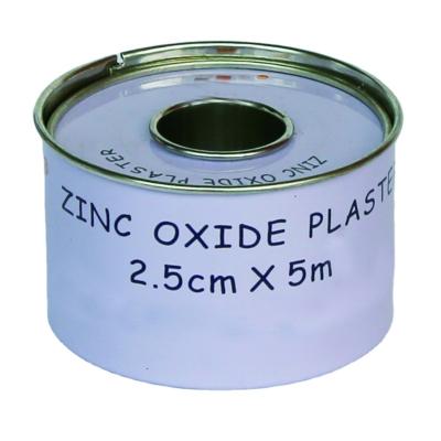 China Medical Use 2.5cm 5m Disposable Zinc Oxide Adhesive Tape for sale