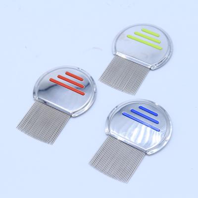 China Viable Pet Comb Lice Pet Flea Comb With Stainless Steel Needle Dog Lice Removal Rake Grooming Tool for sale