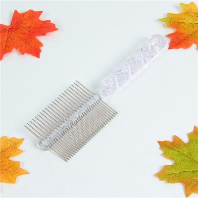 China Stainless Steel Viable Double Side Pet ODM OEM ODM Groomer Pin Clean Comb For Dog for sale