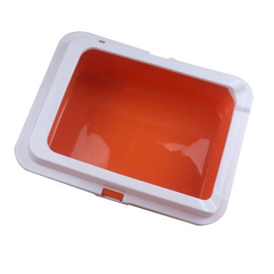 China Sustainable Wholesale Eco Friendly Pet Puppy Potty Training Toilet Cat Litter Box for sale