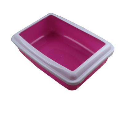 China Good Quality Viable Customized Indoor Plastic Cat Toilet With Scooper Pet Grooming Cat's Clean Litter Box for sale