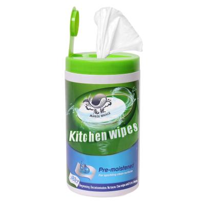 China Wet DDP Nonwoven Kitchen Cloths Damp Kitchen Wipes Wet Kitchen Cleaning Cloths for sale