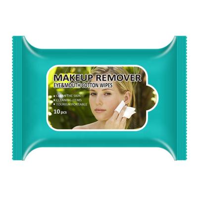 China Makeup Removal Box Package High Quality 3 in 1 Wet Makeup Cloths Remover Cloths for sale