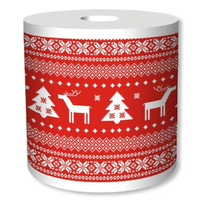 China Virgin Wood Pulp Christmas 2 Ply Colored Soft Roll Wholesale Toilet Paper for sale