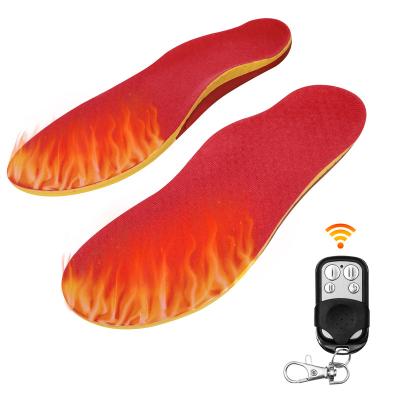 China Foot Warmer Men Women Winter Remote Control Rechargeable Shoes Pad Far Infrared Electric Battery Operated Heating Insoles for sale