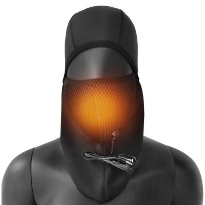 China Head Warmer Battery Balaclava Face Ski Mask, Heated Windproof Hat Motorcycle, Riding Women Men for sale