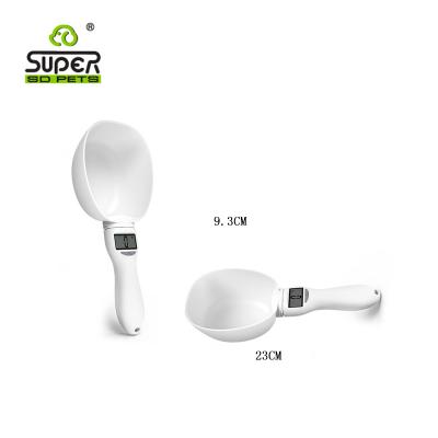 China Sustainable Super Dog Digital Doser With LED Display Screen Ounce Weight Measuring Dog Spoon for sale