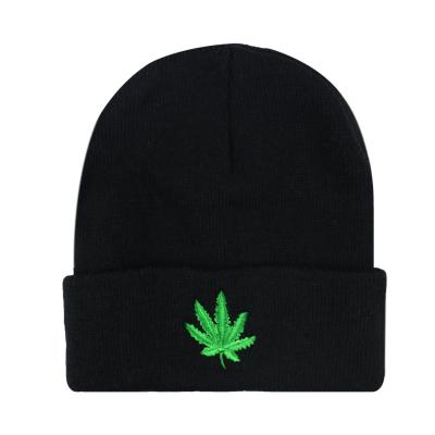 China OEM COMMON Wholesale Own Fashion Acrylic Knitted Beanie Custom Winter Hat 100% Embroidery Logo for sale