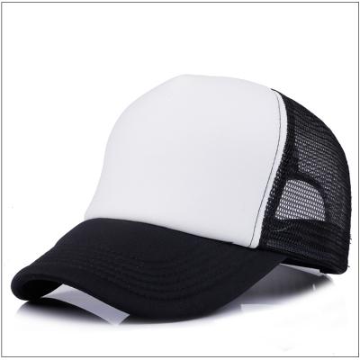 China Custom Baseball Mesh Foam Hat Trucker Hip Hop Logo 5 Panel Sports Gorras Gorros Embroidery Cotton Printing Dad Cap Wholesale COMMON White for sale