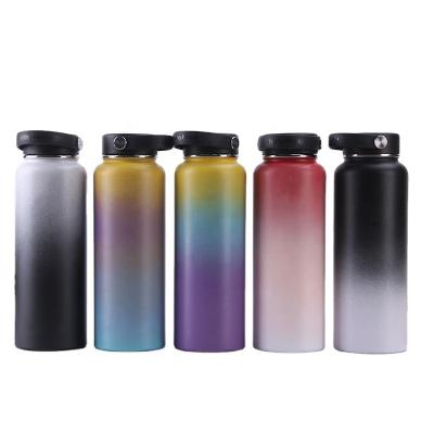 China Large Capacity Mouth Straw Lid 16OZ 18OZ 24OZ 32OZ 40OZ 50OZ 64OZ Reusable Stainless Steel Vacuum Insulated Water Bottle for sale