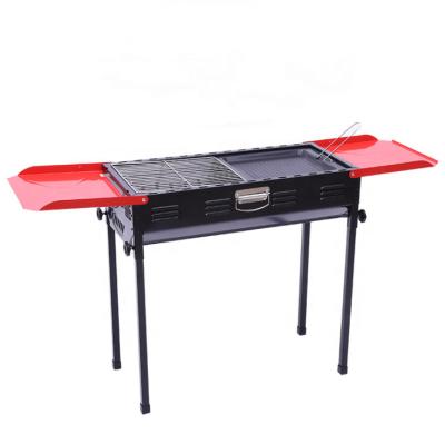 China Height Adjustable Outdoor Double-Wing BBQ Grill Charcoal Japanese Style Portable Folding Grills for sale