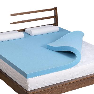 China Foldable Gel Infused Bed Foam Topper, Memory Foam Mattress Topper for sale