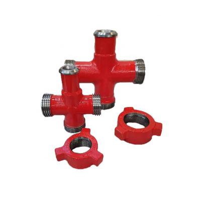 China Fig 1502 flow control products cross/SPM integral quick connect/line fittings integral union flow connections for sale