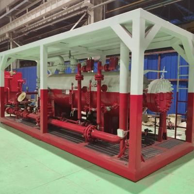 China High Pressure Foundation Oil And Gas Free Operation Water Knockout FWKO / 3 Phase Vertical&Horizontal Skid Separator for sale