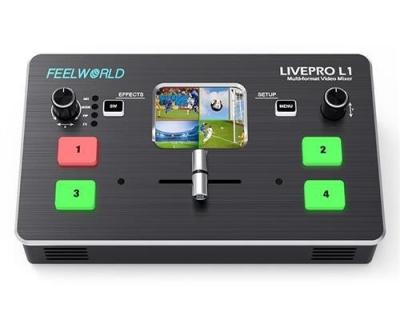 China Feelworld Livepro L1 Video Mixer 4 Inputs Multi Changer Camera For Live Stream VS BMD Devicewell Livepro L1 for sale