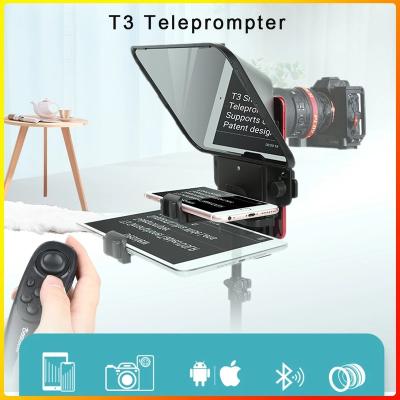 China Destview T3 Smartphone/Tablet/DSLR Camera Teleprompter with Remote Control Supports Wide Angle Lens for Speech Live Video Destview T3 for sale