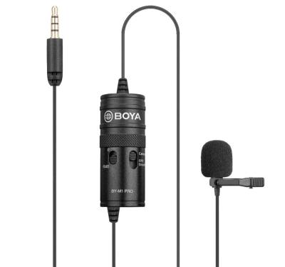 China Detachable Studio Mic Wired 3.5mm Condenser Pro Lavalier Microphone BOYA BY-M1 Microphone for Smartphone Mac Vlog DSLR Camcorder Audio for sale