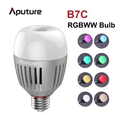 China Aputure B7C 7W RGBWW LED Light Bulb Smart CRI 2000K-10000K 0-100% Dimmable Stepless Dimming App Control Photography Lights Aputure B7C for sale