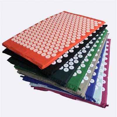 China Effective Therapy Remedy For Back And Neck Pain Relief Spike Relax Mat Black Acupressure Mat Pro Mate for sale