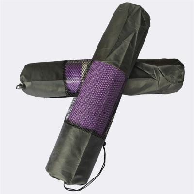 China Wholesale Eco-friendly Portable Yoga Mat Mesh Bag Black Sling Yoga Mat Travel Bag Storage Carrier Sling For Yoga for sale