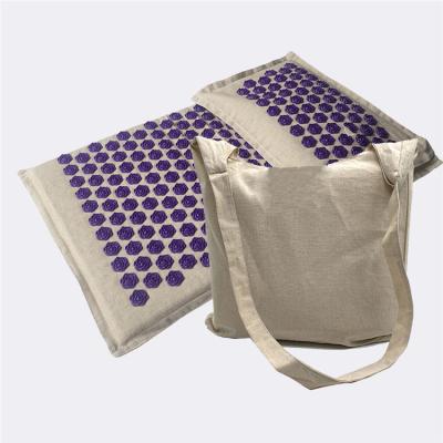 China Wholesale Durable Eco-Friendly Coconut Body Relaxation Massage Mats And Pain Relief Acupressure Canvas Mat for sale