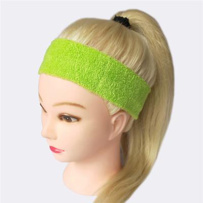 China Wholesale Price Logo Women And Men Terry Cloth Gym Sports Workout Sweatband Custom Non-Slip Sweatband for sale