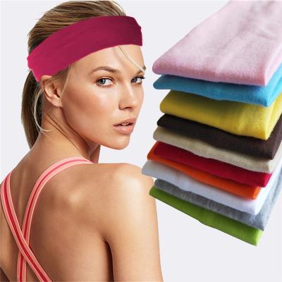 China Sports Wholesaler Ready to Ship Workout Headbands for Moisture Wicking Hair Women Non Slip Sports Headband Running Headband Yoga for sale