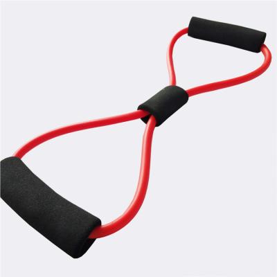 China Sport Fitness Exercise Durable Home Elastic tpr 8 Resistance Bands Shaped Gym Equipment for sale