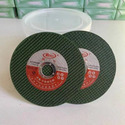 China 4 Inch Stainless Steel Cutting Precision Green Cutting Disc Safe High Efficiency Disc/Stone Grinding Wheel for sale