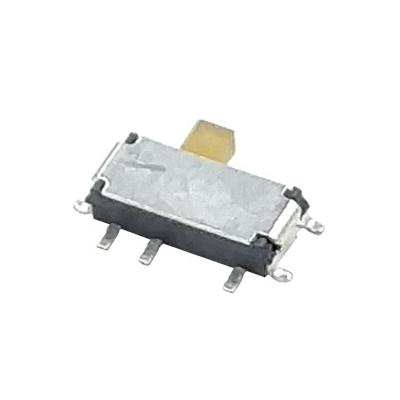 China LCP/BRASS msk-1291s 7 pin mini smd right angle smt sliding contact for sale