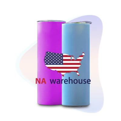 China Disposable USA Warehouse Stainless Steel 20oz Straight UV Color Changing Sublimation Tumbler for sale