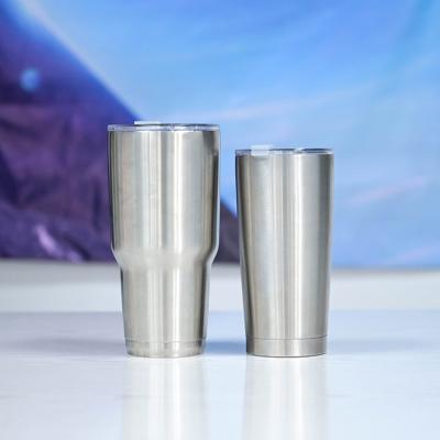 China Curve Tumbler 20OZ 30oz Modern Disposable In Stock Car Beer Double Wall Thermal Vacuum Insulated Stainless Steel Curving Mug Cup for sale