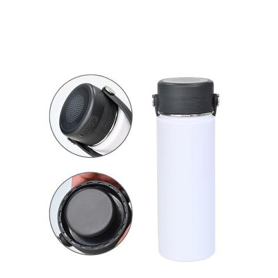 China Wholesale Viable Water Bottle 12oz 16oz 18oz 25oz 32oz Double Wall Stainless Steel Smart Music Wireless Speaker Water Bottle for sale