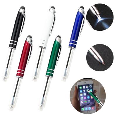 China office & Multifunctional Metal Stylus Pen Tip Pen With Customized Unique LED Pen Promotion Pen Led School Light for sale