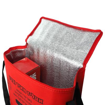 China Heat Preservation Accept Customized Insulated Red Thermal Bag Zipper Bag Durable Baby Bottle Cooler Bag for sale