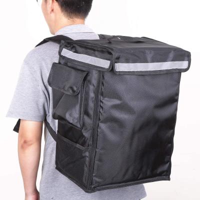 China 42L Waterproof Professional High Quality Pizza Delivery Box Fast Food Heater Bag Thermal Bag Takeaway Backpack for sale