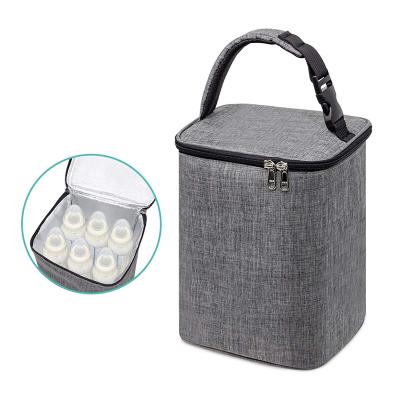 China 300D Oxford Cloth Waterproof Compound Baby Bottle Tote Wholesale Carrier Insulated Cooler Bag for sale