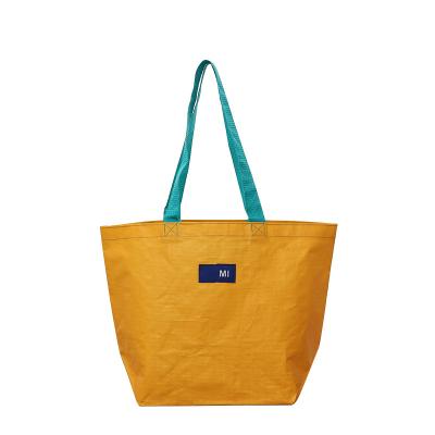 China Waterproof Heat Pressing Non Woven Laminated Lady Bag Color Printing Woven Bag for sale