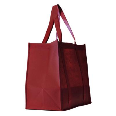 China Custom Nonwoven Handled Tote Bag Plain Shopping Bag Logo Reusable Large Capacity Factory Direct Sale Shopping Bags for sale