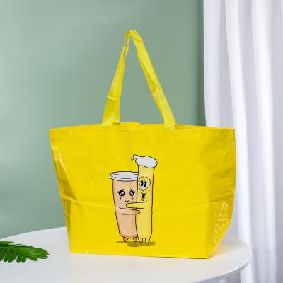 China Customized Printing Reusable Reusable Shopping Laminated PP Woven Bag Extra Large Reusable Tote Bag Laminated PP Woven Bag for sale