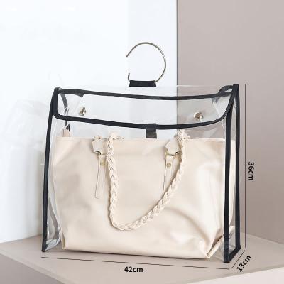 China 2021 Waterproof Customization PVC Clear Tote Bag Transparent Pvc Dust Waterproof Bag for sale