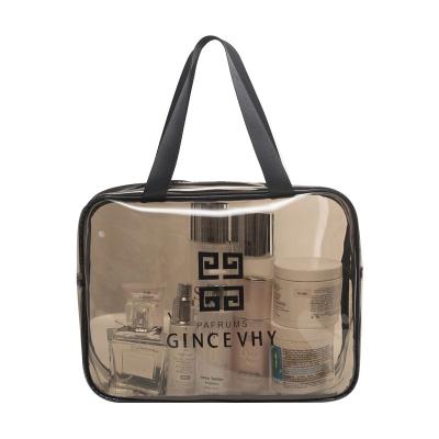 China Logo Cosmetic Bag Costumizable Bags Durable Transparent Portable High Quality Women Travel Cosmetic Bag for sale