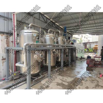 China food & Beverage Plant 500LPH Triple-Effect Concentration And Drying Unit Animal Fertilizer Wastewater Sprayer for sale