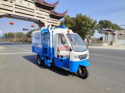 China Sanitation Electric Three Wheeled Garbage Pickup Truck 30km/H 72V 1200W en venta