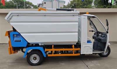 China Three Wheeled New Energy Electric Rear Bucket Waste Collection Truck en venta