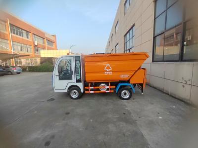 China New Energy Electric Three Wheeled Garbage Pickup Truck Sanitation Garbage Cleaning Truck Te koop