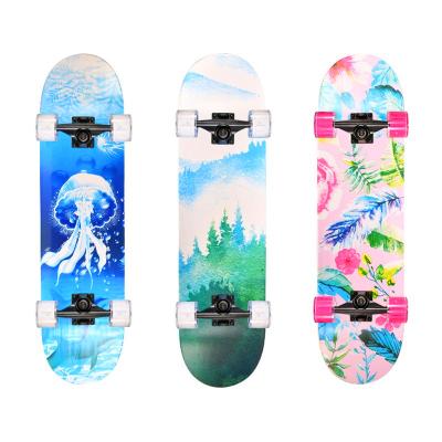 China Hot Selling Custom Skateboard Cheap Custom Popular Decks Wheels Freestyle Chinese Maple Product Furniture for sale