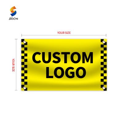 China Light Flags With Blank Logo Custom Polyester Print Sublimation Car Flags For Window for sale