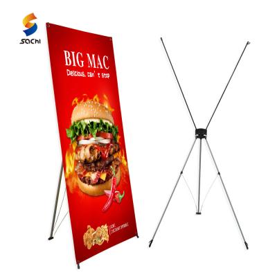 China Lightweight High Quality Banner Stand Banner 60 x160 80x180cm X Frame Stand Up Banner For Commerce for sale