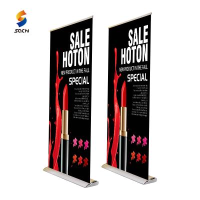 China Lightweight Durable Retractable Roll Up Banner Stand Economical Scrolling Roll Up Banner Stand for sale